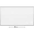 Quartet® Silhouette Total Unframed Melamine Dry-Erase Whiteboard, 48" x 85", White 1 thumbnail image