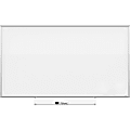 Quartet® Silhouette Total Unframed Melamine Dry-Erase Whiteboard, 48" x 85", White