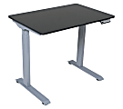 Victor Electric Standing Desk, 28-3/4"H x 36"W x 23-5/8"D, Black/Light Gray