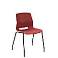 KFI Studios Imme Stack Chair, Coral/Black