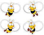 Carson-Dellosa Buzz-Worthy Bees Cutouts, 5 1/2" x 5", Multicolor, Grades Pre-K - 8, Pack Of 45