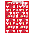 Amscan Pattern Hearts Valentine's Day Extra Large Gift Bags With Gift Tags, 18"H x 13"W x 5"D, Red, Pack Of 10 Bags