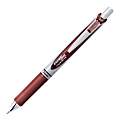 Pentel® EnerGel™ RTX Retractable Liquid Gel Pen, Medium Point, 0.7 mm, Brown/Silver Barrel, Brown Ink 1 thumbnail image