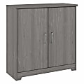 Bush® Furniture Cabot Small 30"W Storage Cabinet With Doors, Modern Gray, Standard Delivery