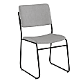 Flash Furniture HERCULES Series Stacking Chair With Sled Base, Gray/Black Frame 1 thumbnail image