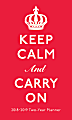 Graphique de France 2-Year Monthly Academic Planner, 3 3/4" x 6", Keep Calm, August 2017 to December 2019 1 thumbnail image