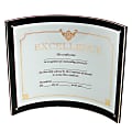 Deflecto® Superior Image® Curved Magnetic Sign Holder, 9 11/16"H x 11"W x 2 9/16"D, Clear/Black