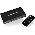 IOGEAR 4K 4-Port HDMI Switch with Remote - 3840 × 2160 - 4K - 4 x 1 - Display, Tablet, Camera, Blu-ray Disc Player, Set-top Box, Gaming Console, TV - 4 x HDMI Out 1 thumbnail image
