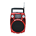Supersonic Bluetooth® 4 Band Radio, Red 1 thumbnail image