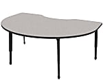 Marco Group Apex™ Series Adjustable Height Kidney Table, 30"H x 72"W x 48"D, Gray Nebula/Black 1 thumbnail image