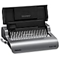 Fellowes® E 500 Electric Comb Binding Machine With Starter Kit, Silver/Black