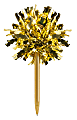 Office Depot® Brand Ballpoint Pen With Topper, Medium Point, 1.0 mm, Gold Barrel, Black Ink, Gold Pom Pom 1 thumbnail image