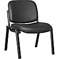 Lorell Deluxe Leather 4-Leg Guest Chair - Leather, Plywood Seat Material - Leather, Plywood Back Material - 84595 1 thumbnail image