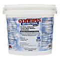 2XL Antibacterial GymWipes, Unscented, 6" x 8", White, Bucket Of 700