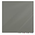 Ghent Aria Low Profile Glassboard, Magnetic, 48"H x 48"W, Square, Smoke 1 thumbnail image