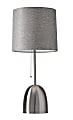 Adesso® Lola Table Lamp, 29", Gray Shade/Steel Base