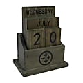 Imperial NFL Wood Block Calendar, Pittsburgh Steelers