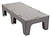 Cambro Solid Dunnage Rack, 12"H x 21"W x 60"D, Speckled Gray