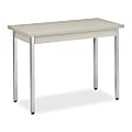 HON® Utility Table, 40" x 20" x 29", Light Gray