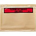 3M Packing List/Invoice Enclosed Top Print Envelopes - Packing List - 7" Width x 5 1/2" Length - Self-sealing - Poly - 1000 / Box - Brown