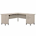 Bush Business Furniture Somerset 72"W L-Shaped Corner Desk With Storage, Sand Oak, Standard Delivery