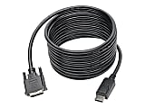 Tripp Lite DisplayPort to DVI-D Adapter Cable DP w/ Latches M/M 1080p 15ft