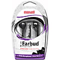 Maxell On-Earbud with MIC - Mini-phone (3.5mm) - Wired - Earbud - In-ear - 6 ft Cable - Black 1 thumbnail image