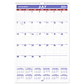 2024-2025 AT-A-GLANCE® Academic Large Monthly Wall Calendar, 15-1/2" x 22-3/4", Red/Blue, July to June