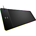 DSI 10W Wireless Charging Mouse, Keyboard Pad Non Slip With RGB LED - Textured - 11.25" x 13.80" Dimension - Black - Rubber, Cloth - Anti-slip, Anti-fray, Water Resistant, Spill Resistant - 1 Pack 1 thumbnail image