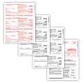 ComplyRight® 1099-NEC Tax Forms, 4-Part, 3-Up, Copies A/B/C, Laser, 8-1/2" x 11", Pack Of 50 Forms