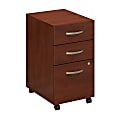 Bush Business Furniture Components Elite 3 Drawer Mobile File Cabinet, Hansen Cherry, Standard Delivery