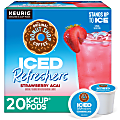 The Original Donut Shop Iced Refreshers, Strawberry Açaí Flavor, Keurig Single Serve K-Cup Pods, Box of 20 K-Cup® Pods 1 thumbnail image