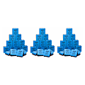 Charles Leonard Mini Whiteboard Erasers, 2" x 2", Blue/Black, 15 Erasers Per Pack, Set Of 3 Packs 1 thumbnail image