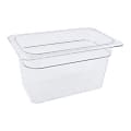 Cambro 1/4 Size Camwear Food Pan 6" x 7" x 11", Clear 1 thumbnail image