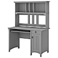 Bush Furniture Salinas Mission Desk With Hutch, Cape Cod Gray, Standard Delivery