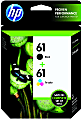 HP 61 Black And Tri-Color Ink Cartridges, Pack Of 2, CR259FN 1 thumbnail image
