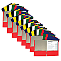 C-Line® Two-Pocket Paper Portfolio Folder Without Prongs, Letter Size (8-1/2" x 11"), Assorted Colors, Pack Of 60 1 thumbnail image