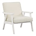 Office Star™ Weldon Armchair, Linen/Antique White 1 thumbnail image
