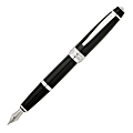 Cross® Bailey™ Fountain Pen, Medium Point, 1.0 mm, Black Barrel, Black Ink