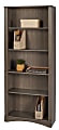 Realspace® Pelingo 72"H 5-Shelf Bookcase, Gray