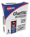 Avery® Disappearing Color Glue Stics For Envelopes, 0.26 Oz, Purple, Pack Of 3