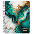 2026-2027 Excello Brands Weekly/Monthly Academic Year Teacher Planner, 8-1/2" x 11", Teal Gold Marble, August To July, Total Qty 1 1 thumbnail image
