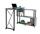 Safco® Mood™ Standing-Height Desk With Rotating Work Surface, Gray