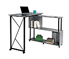 Safco® Mood™ Standing-Height Desk With Rotating Work Surface, Gray 1 thumbnail image