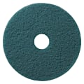 Americo® UHS Burnishing Floor Pad, 20" Diameter, Aqua, Box Of 5