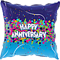 Amscan Love Foil Balloon, Heart, 18", Anniversary Dots And Streamers 1 thumbnail image