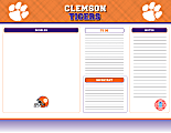 Markings by C.R. Gibson® Desk Notepad, 17" x 22", Clemson Tigers