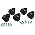 Master Caster® Futura Series Casters, Hard Wheel, Stem B For Metal Bases, Pack Of 5 1 thumbnail image