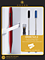 Cross™ Tech2 Stylus Ballpoint Pen, Medium Point, 1.0 mm, Red Barrel, Black Ink 1 thumbnail image