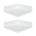 Kate And Laurel Levie Wall Shelves, 3-1/2”H x 12”W x 12”D, White,  Set Of 2 Shelves 1 thumbnail image